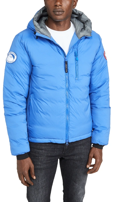 Shop Canada Goose Lodge Hoody Pbi Royal Pbi Blue Xxl