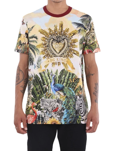 Shop Dolce & Gabbana Printed T-shirt In Multi