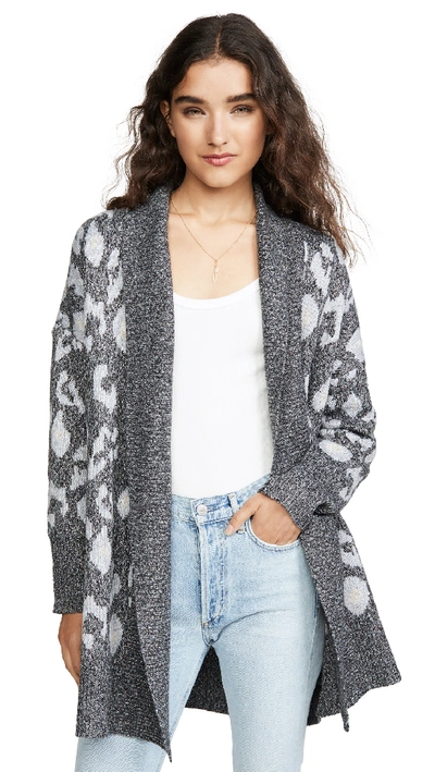 Shop Cupcakes And Cashmere Molly Cardigan In Medium Heather Grey