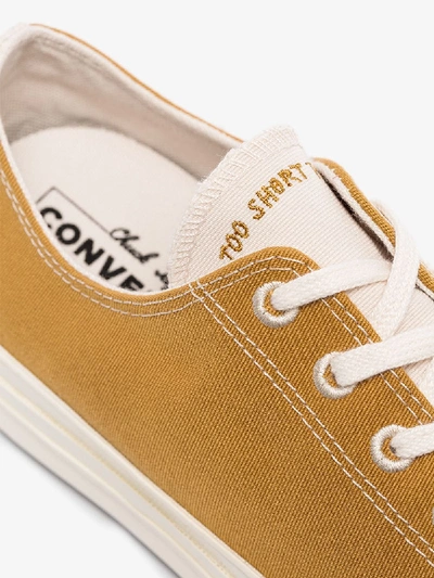 Shop Converse Brown Chuck Taylor 70 Renew Low Top Sneakers In Yellow