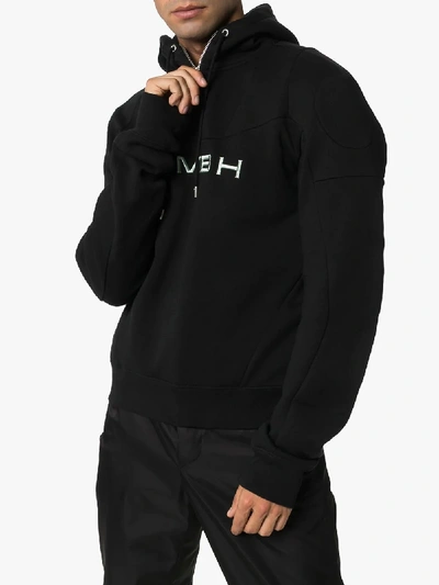 Shop Gmbh Printed Logo Hoodie In Black