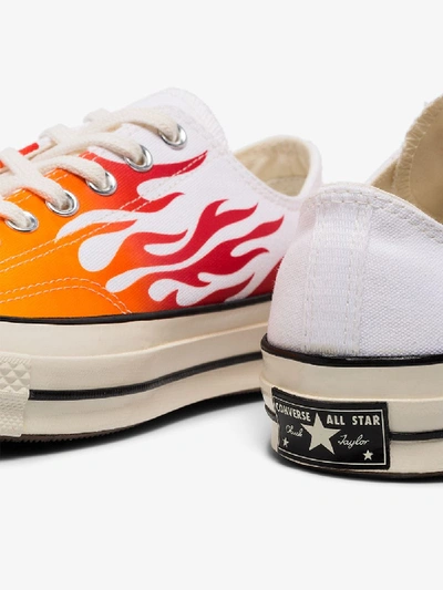 Shop Converse White Chuck 70 Flame Print Low Top Sneakers