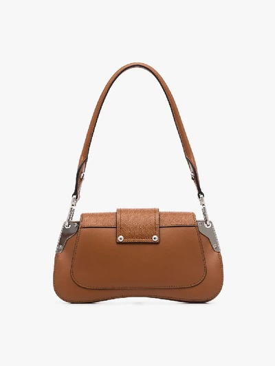 Shop Prada Brown Sidonie Small Shoulder Bag