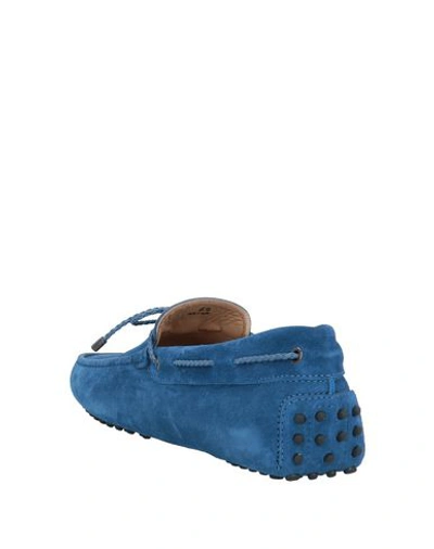 Shop Tod's Loafers In Pastel Blue