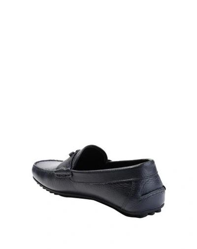 Shop Emporio Armani Loafers In Dark Blue