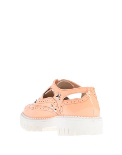 Shop Alberto Guardiani Laced Shoes In Apricot