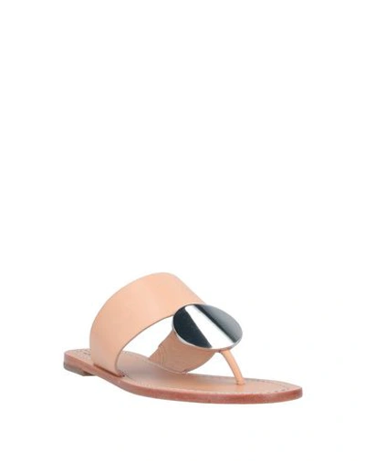 Shop Tory Burch Flip Flops In Pale Pink