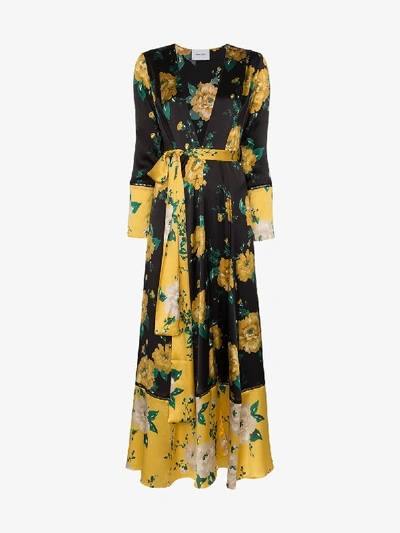 Shop We Are Leone Floral Print Maxi Cardigan In 108 - Multicoloured