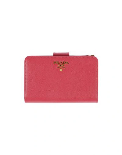 Shop Prada Wallet In Pastel Pink