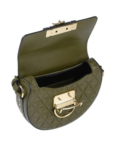 Shop Balmain Handbags In Military Green