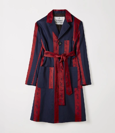 Shop Vivienne Westwood Worker Jacket Blue/red
