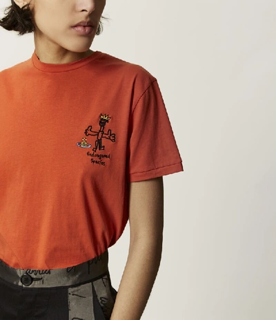 Shop Vivienne Westwood Peru T-shirt Endangered Species Orange