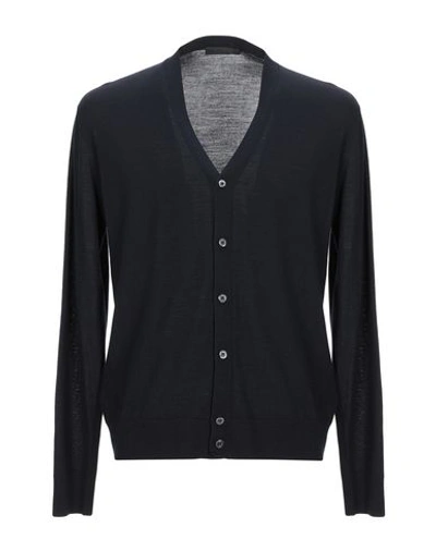 Shop Prada Cardigans In Dark Blue