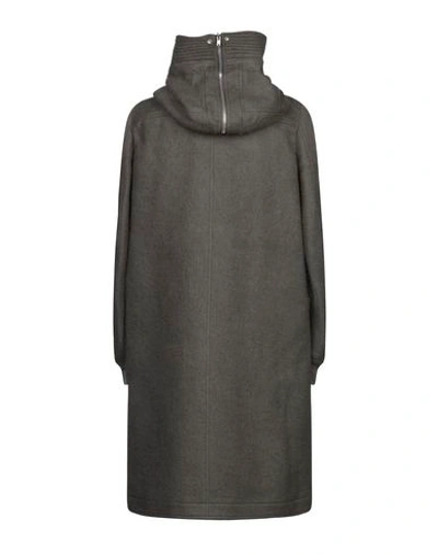 Shop Rick Owens Coat In Lead