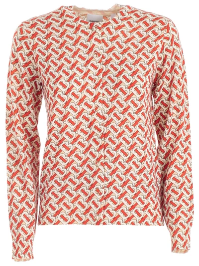 Shop Burberry Chubut K59 114545 Sweater L/s Fantasy In Vermillion