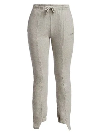 Shop Vetements Cut-up Sweatpants In Grey Melange