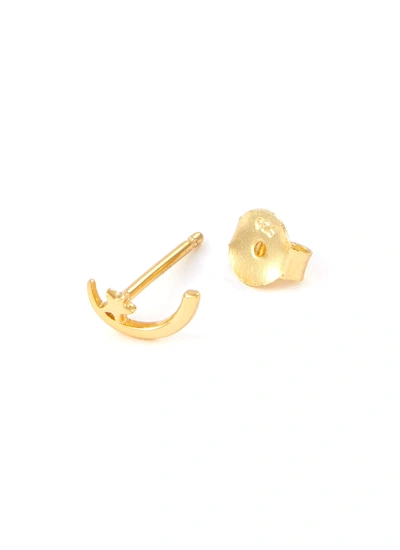 Shop Edge Of Ember 'twilight' 18k Gold Silver Stud Earrings