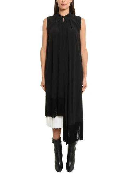 Shop Givenchy Fringe Trimmed Sleeveless Top In Black