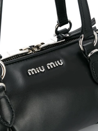 MIU MIU ROUNDED BOWLING BAG - 黑色