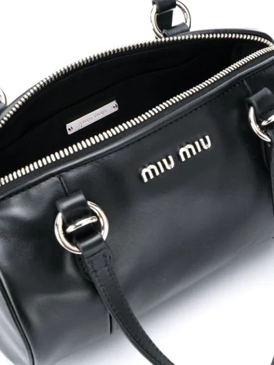 MIU MIU ROUNDED BOWLING BAG - 黑色