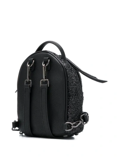 Shop Chiara Ferragni Flirting Glitter Backpack In Black