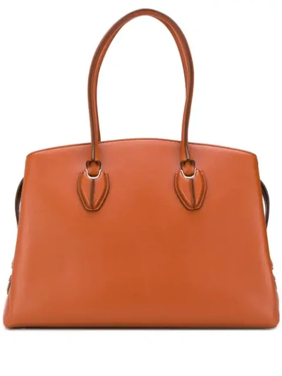 Shop Tod's Mattone Tote Bag In Brown