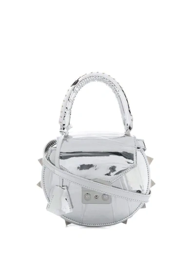 Shop Salar Mimi Plastic Bag - Silver