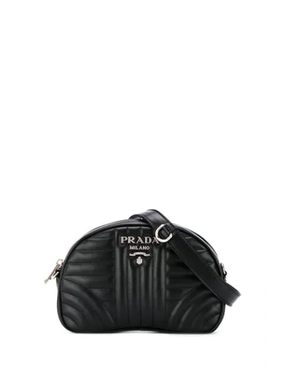 Shop Prada Small Diagramme Belt Bag In Black