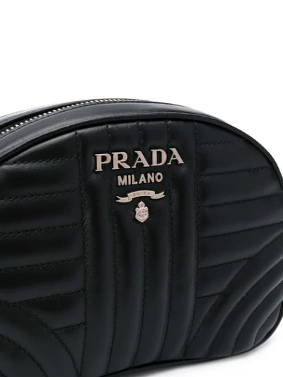 Shop Prada Small Diagramme Belt Bag In Black