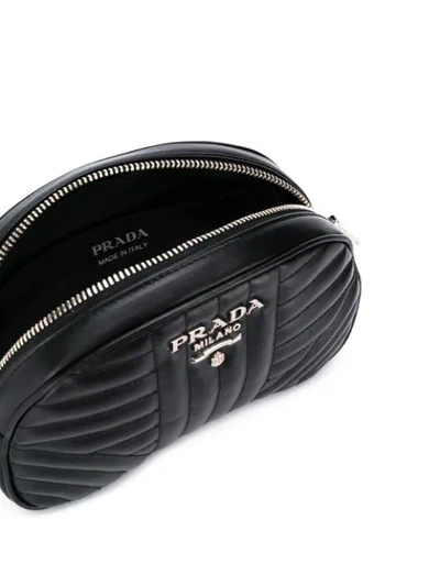 Shop Prada Small Diagramme Belt Bag In Black