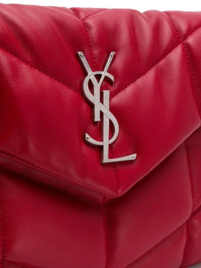 Shop Saint Laurent Lou Lou Shoulder Bag In Red