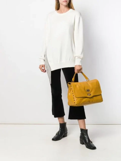 Shop Zanellato Textured Tote Bag In Yellow