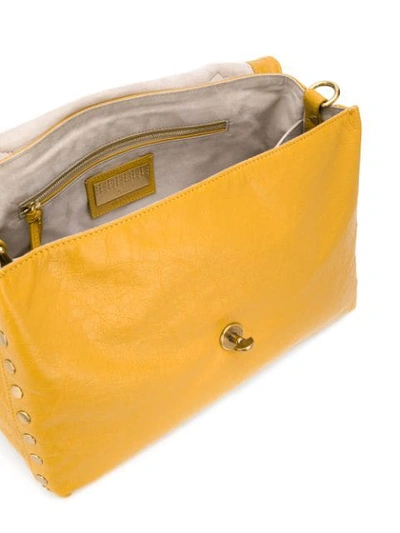 Shop Zanellato Textured Tote Bag In Yellow