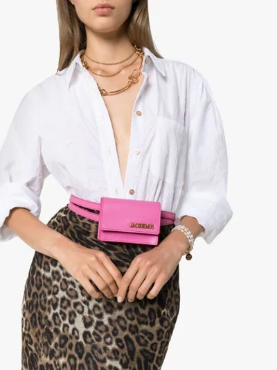 Shop Jacquemus Le Cienture Bello Belt Bag In Pink