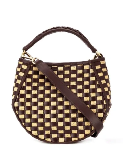 Shop Wandler Corsa Mini Basket Bag In Brown