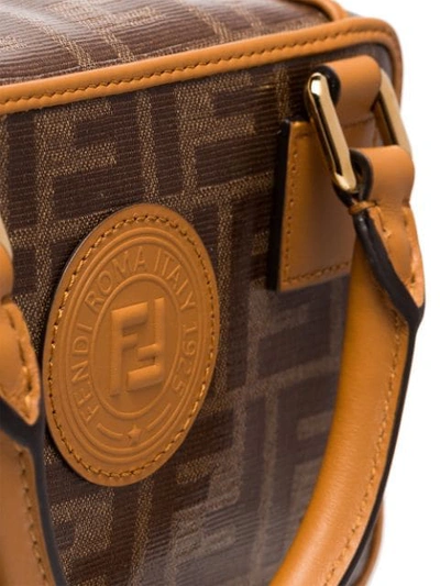 Shop Fendi 'boston' Mini Tasche In Brown