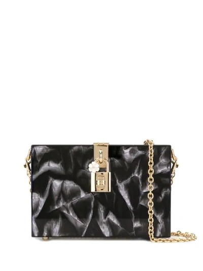 Shop Dolce & Gabbana Dolce Box Clutch In Black