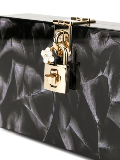 Shop Dolce & Gabbana Dolce Box Clutch In Black