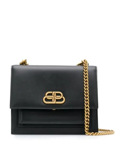 Shop Balenciaga Sharp Xs Shoulder Bag In Black