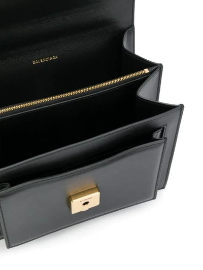 Shop Balenciaga Sharp Xs Shoulder Bag In Black