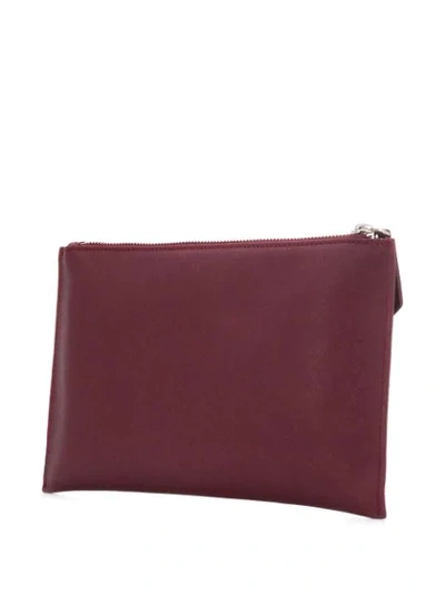 Shop Vivienne Westwood Logo Plaque Clutch Bag In Red