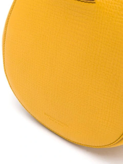 Shop Bottega Veneta Curved Shape Crossbody Bag In Yellow