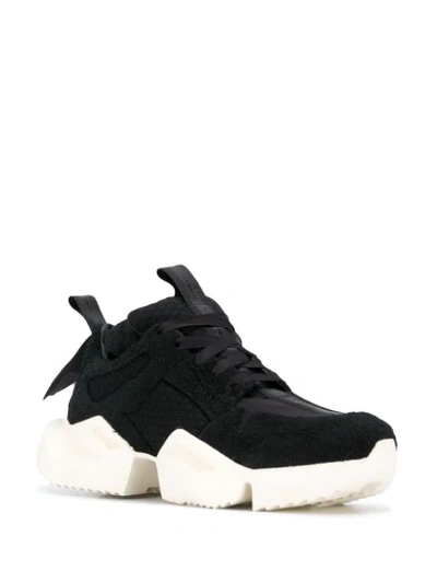 Ben Taverniti Unravel Project Suede & Mesh High-top Sneakers In Black
