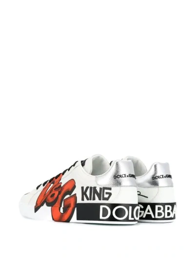 Shop Dolce & Gabbana Portofino Sneakers In White