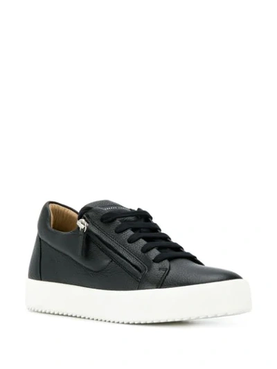 GIUSEPPE ZANOTTI FANCY LOW-TOP SNEAKERS - 黑色