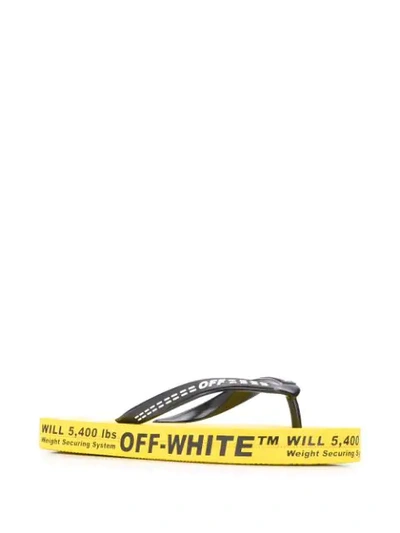 Shop Off-white Industrial Flip Flops In Yellow