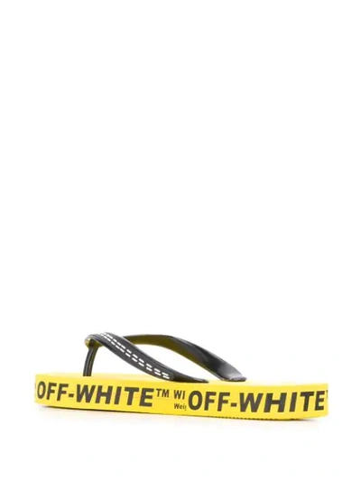 OFF-WHITE INDUSTRIAL FLIP FLOPS - 黄色