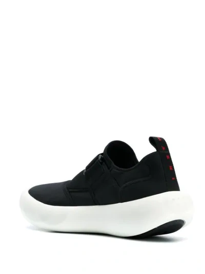 Shop Marni Slip-on Sneakers In Black