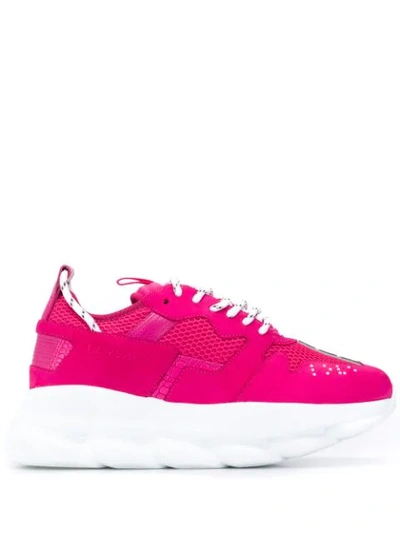 VERSACE CHAIN REACTION SNEAKERS - 粉色