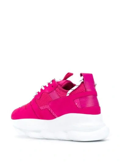 VERSACE CHAIN REACTION SNEAKERS - 粉色